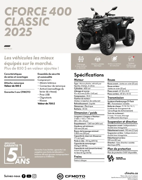 CFORCE 400 CLASSIC NOIR 2025 – Image 4