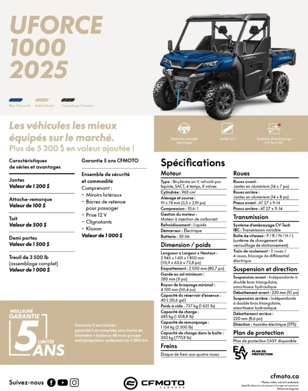 UFORCE 1000 BLEU 2025 – Image 5