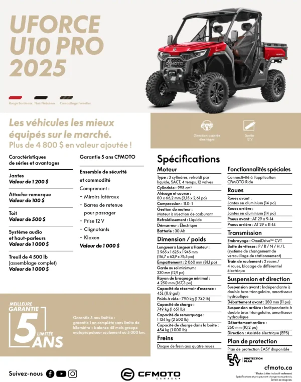 UFORCE U10 PRO NOIR 2025 – Image 4