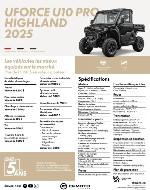 UFORCE U10 PRO HIGHLAND NOIR 2025 – Image 3