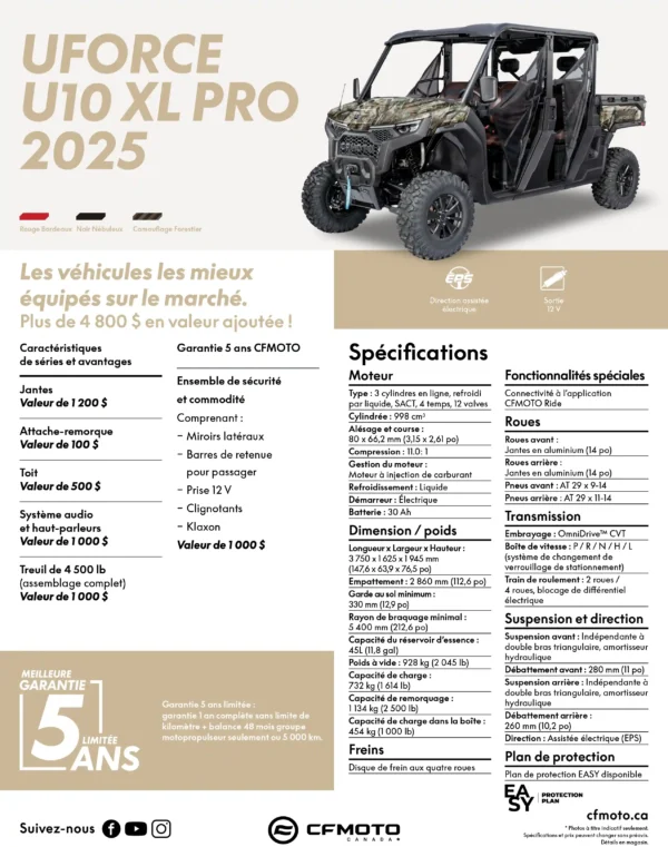 UFORCE U10 XL PRO CAMO 2025 – Image 4
