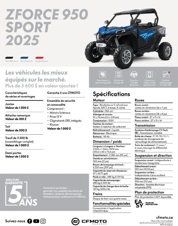 ZFORCE 950 SPORT NOIR 2025 – Image 4