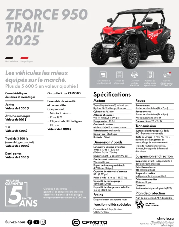 ZFORCE 950 TRAIL NOIR 2025 – Image 16