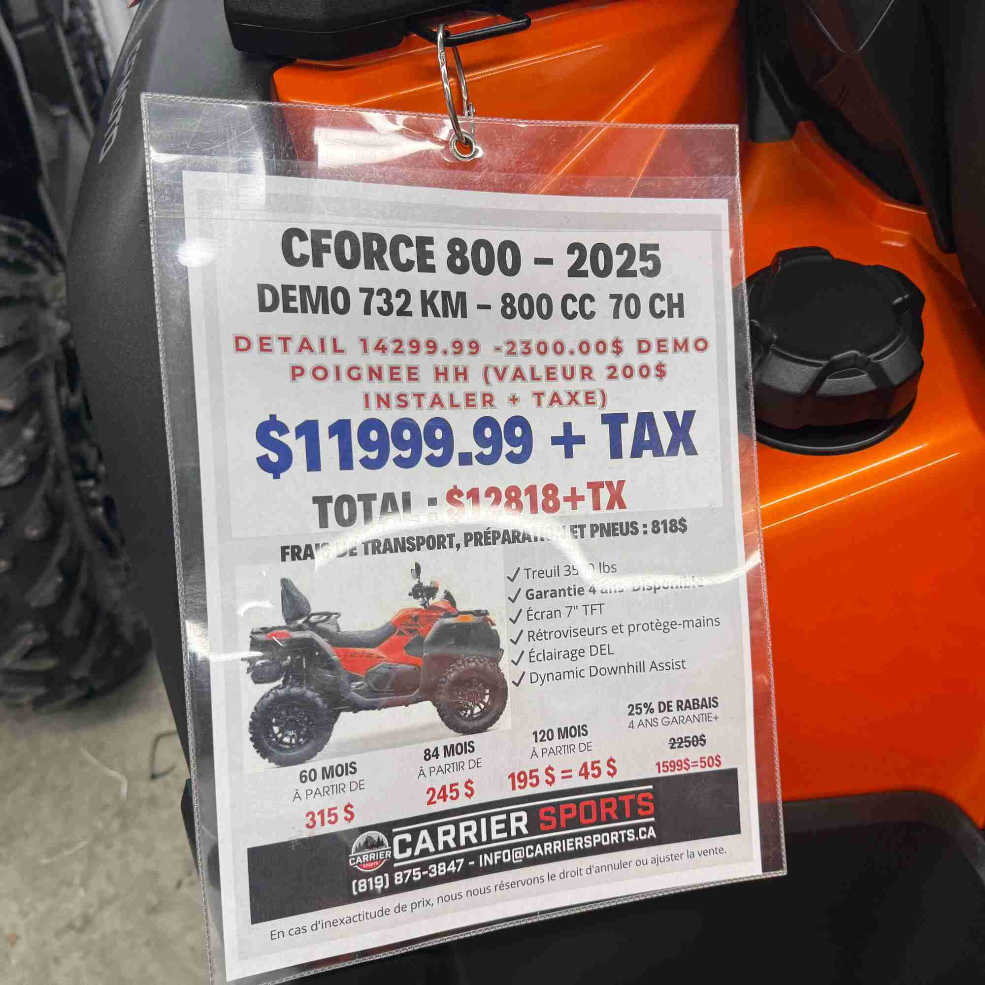 CFMOTO - CFORCE 800 DÉMO - 2025 – Image 6