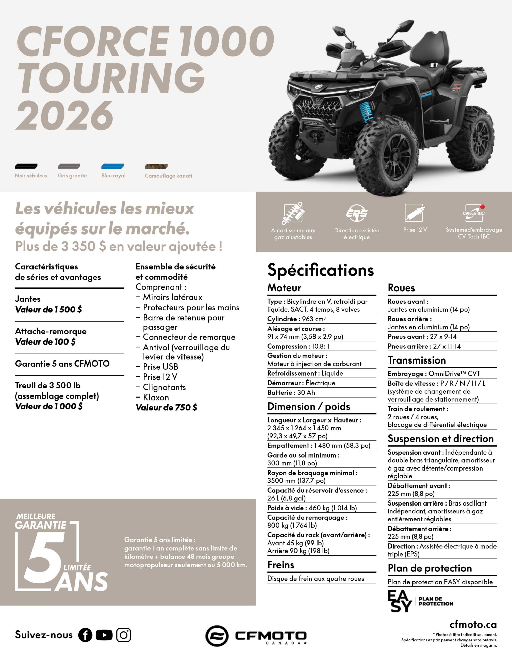 CFORCE 1000 TOURING - NOIR - 2026 – Image 7