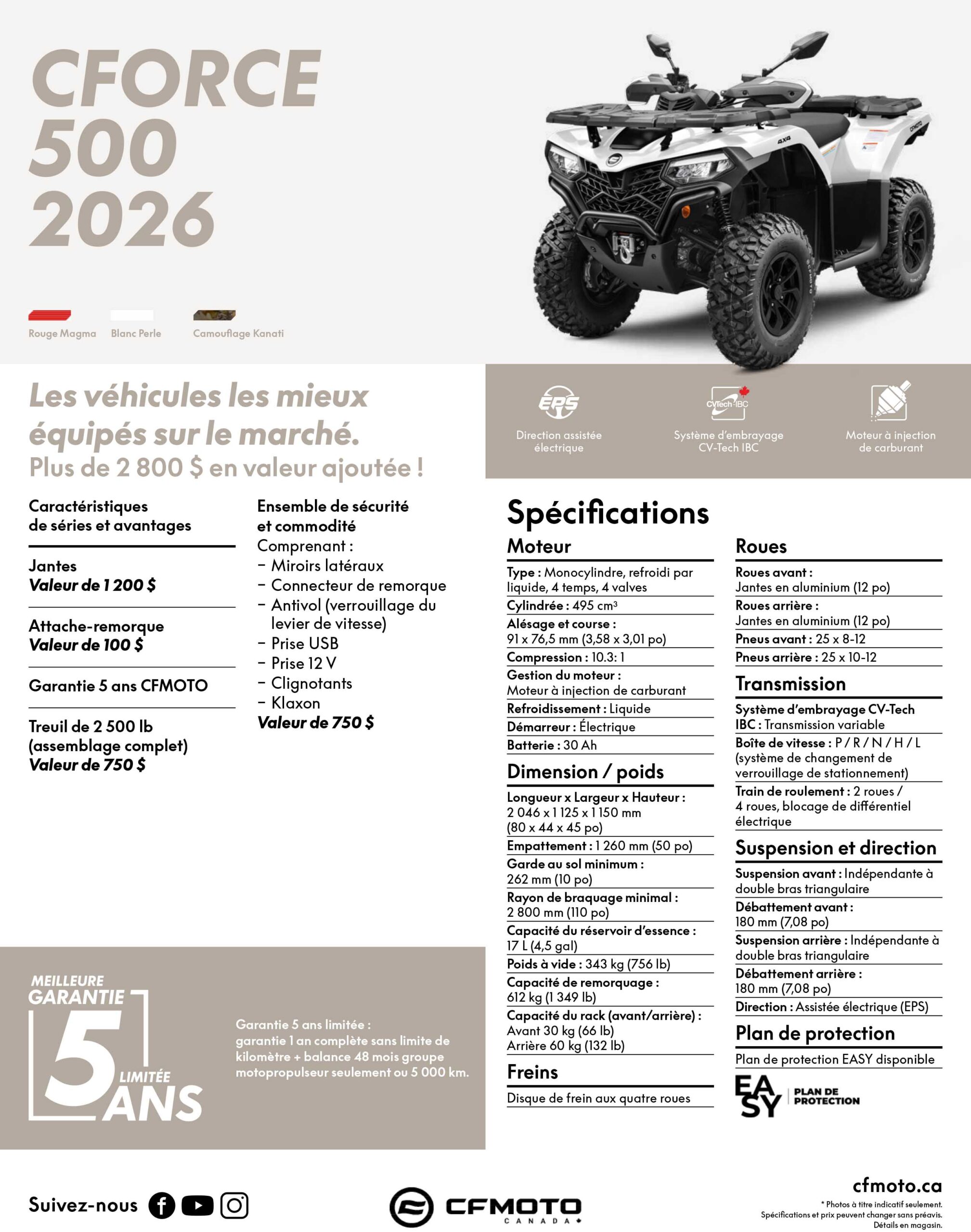 CFORCE 500 - BLANC - 2026 – Image 12