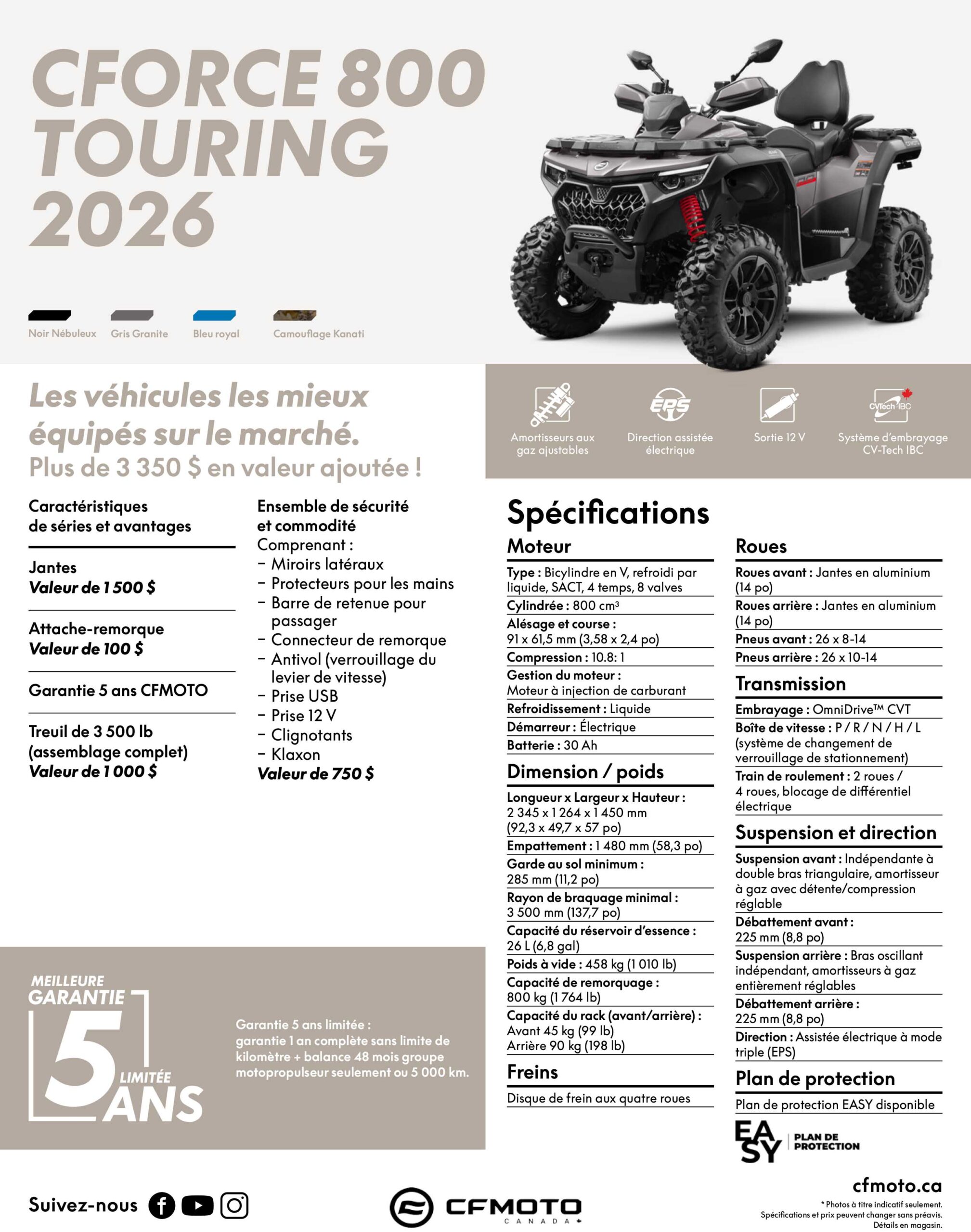 CFORCE 800 TOURING - CAMO - 2026 – Image 9