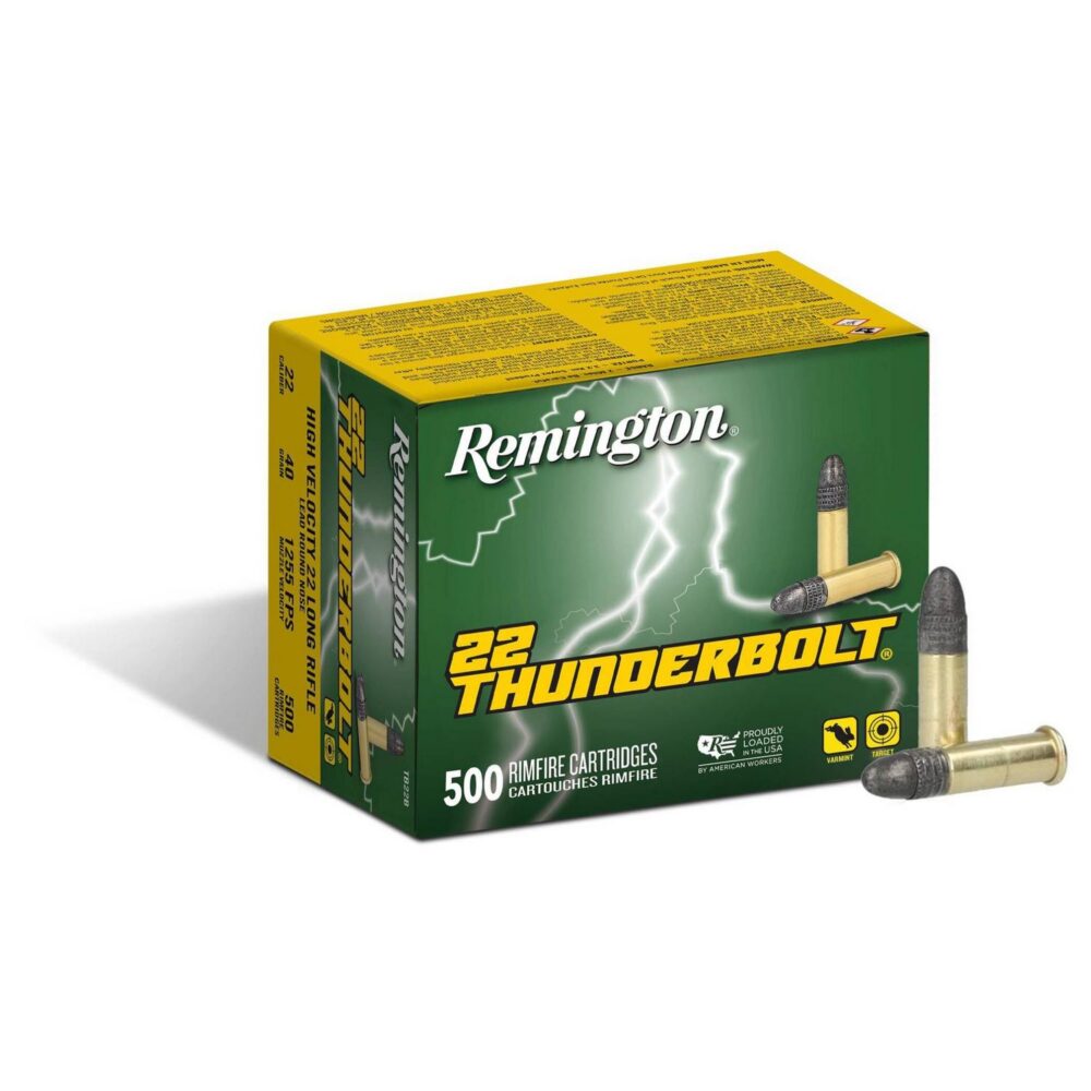 Munition Remington Thunderbolt .22LR 500 par boîte