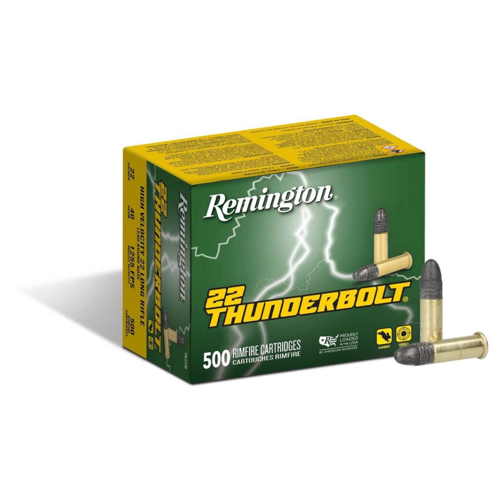 Munition Remington Thunderbolt .22LR 500 par boîte