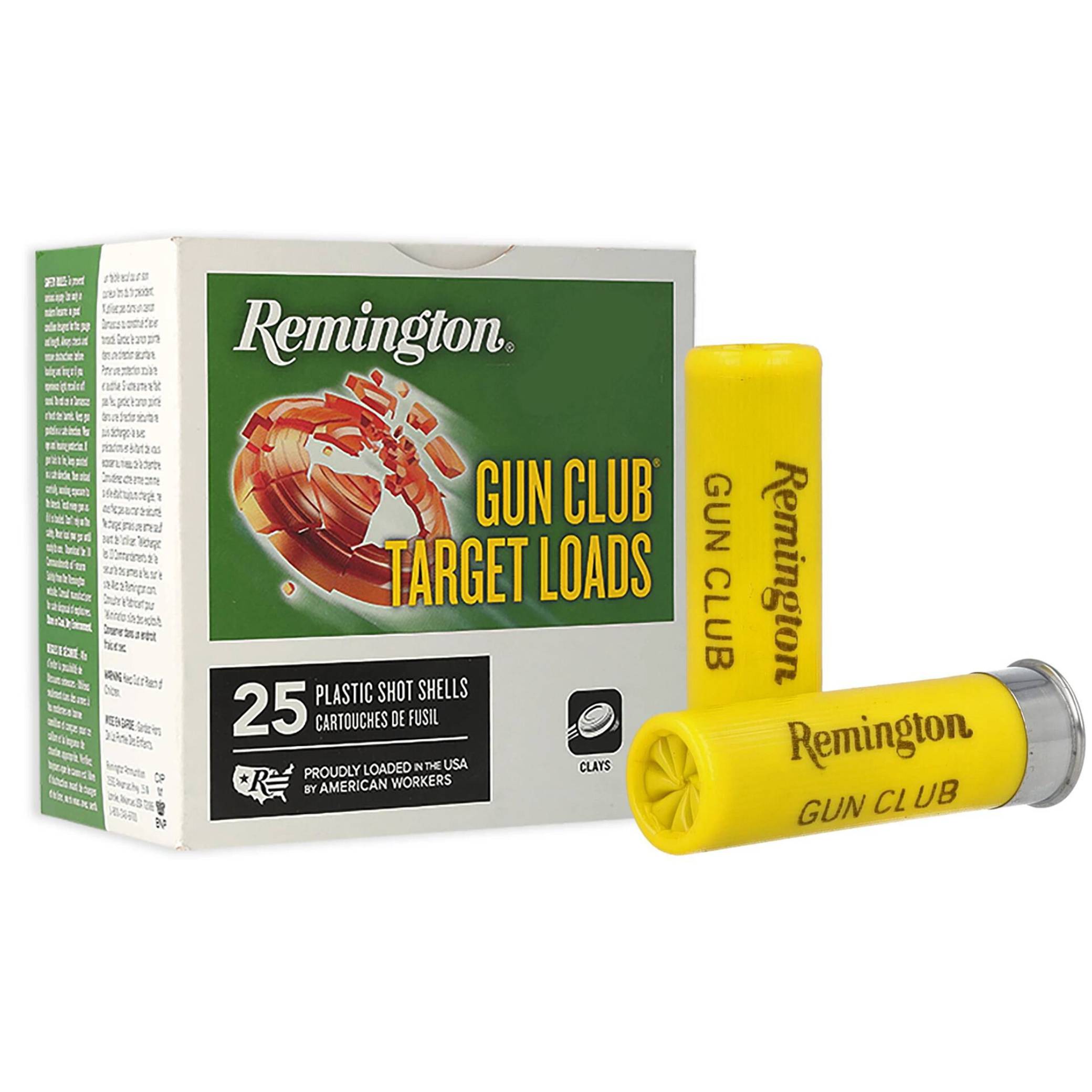Cartouche Remington Gun Club 20 ga 7/8 oz #7.5 25 par boƮte