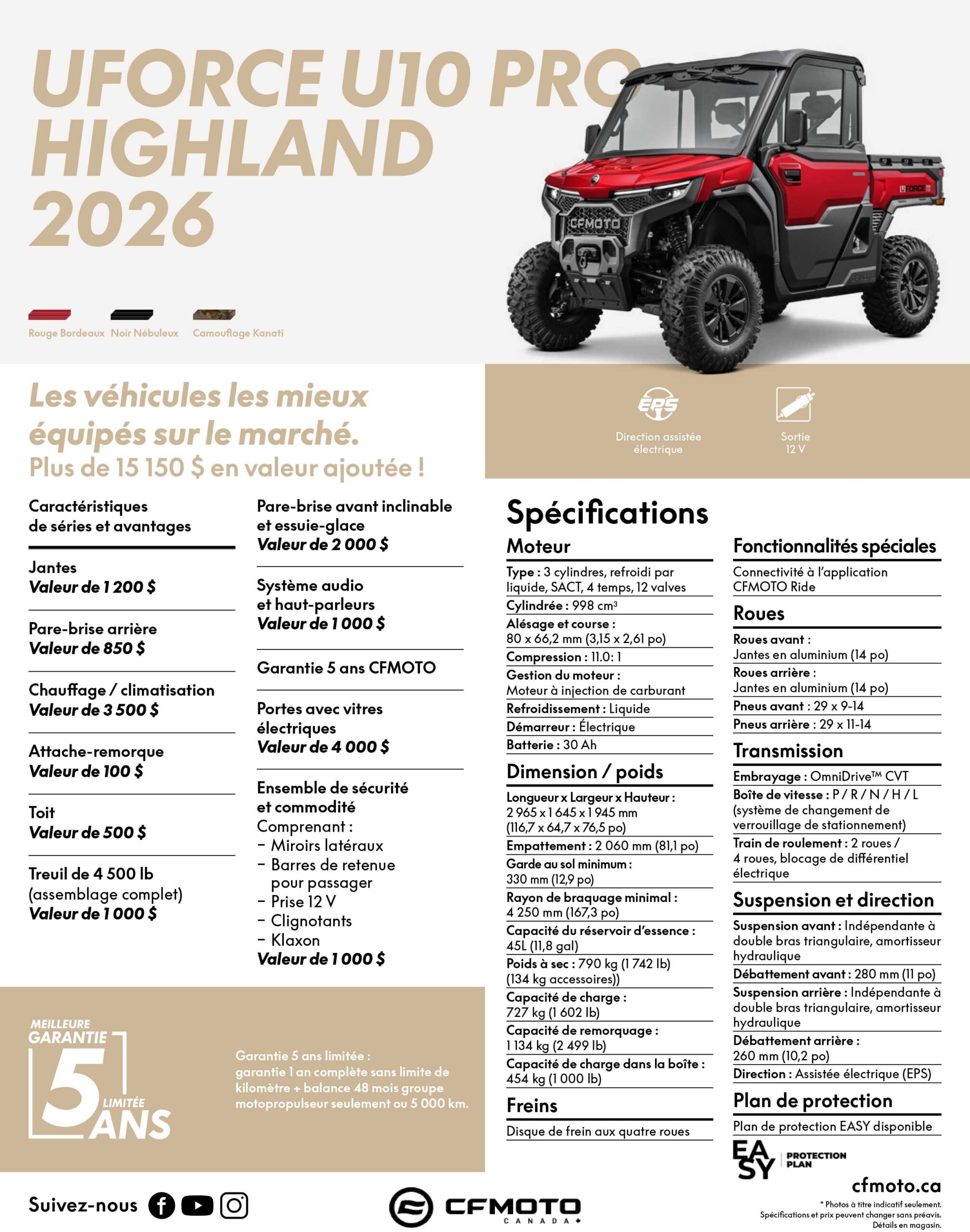 UFORCE U10 PRO HIGHLAND - NOIR - 2026 – Image 3