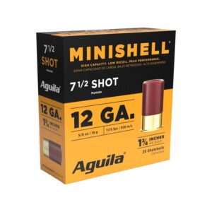 Cartouche AGUILA Minishell 12 GA 7.5 20 par boîte
