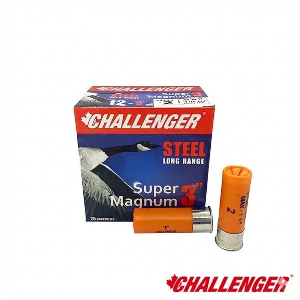 Cartouche CHALLENGER Calibre 12 3 po Grosseur #2 1-1/8 oz Paquet de 25