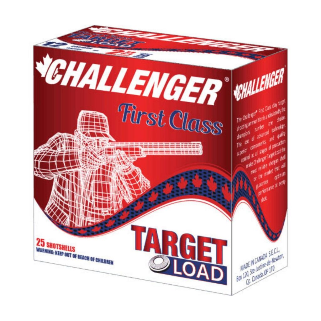 Cartouche Challenger Calibre 12 1 1/8 oz #8 1200 pi/s 25 par boîte
