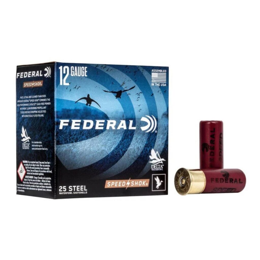 Cartouche Federal 12 GA 2-3/4 po 1 1/8 oz Acier #2 Paquet de 25