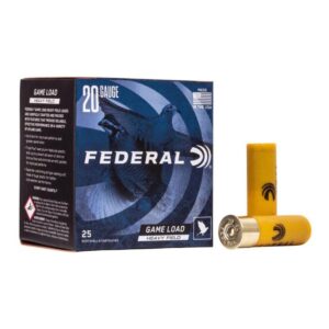 Cartouche Federal Game-Shok 20 GA 2 3/4 po #7.5 Paquet de 25