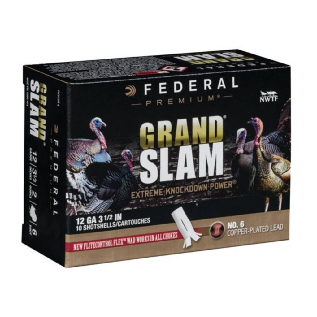 Cartouche Federal Grand Slam Turkey 12 GA 3 1/2 po #6 2 oz Paquet de 10
