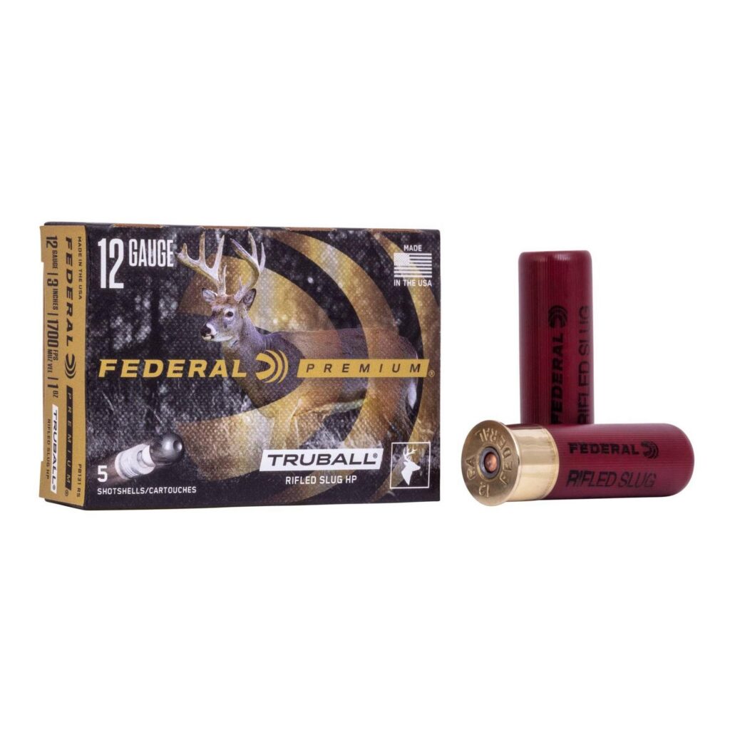 Cartouche Federal Power Shok TruBall Rifled Slug Calibre 12 3 po 1 oz Paquet de 5
