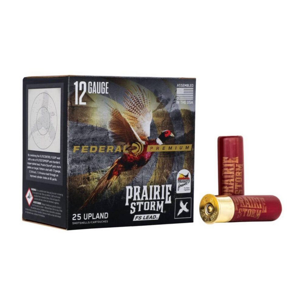 Cartouche Federal Prairie Storm Calibre 12 3 po 1-5/8 oz #6 25 par boîte