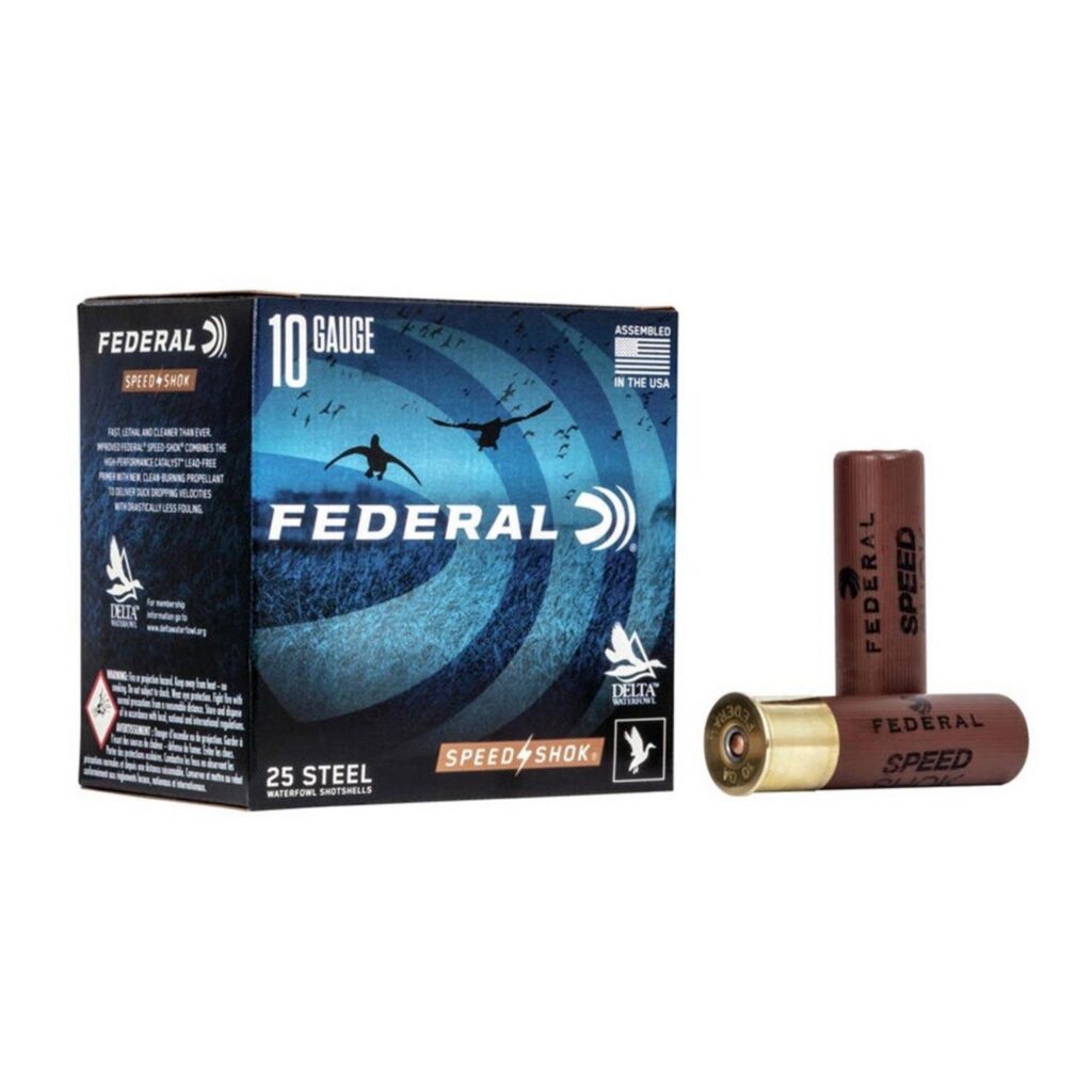 Cartouche Federal Speed-Shok Calibre 10 3.5 po 1-1/2 oz #2 25 par boîte