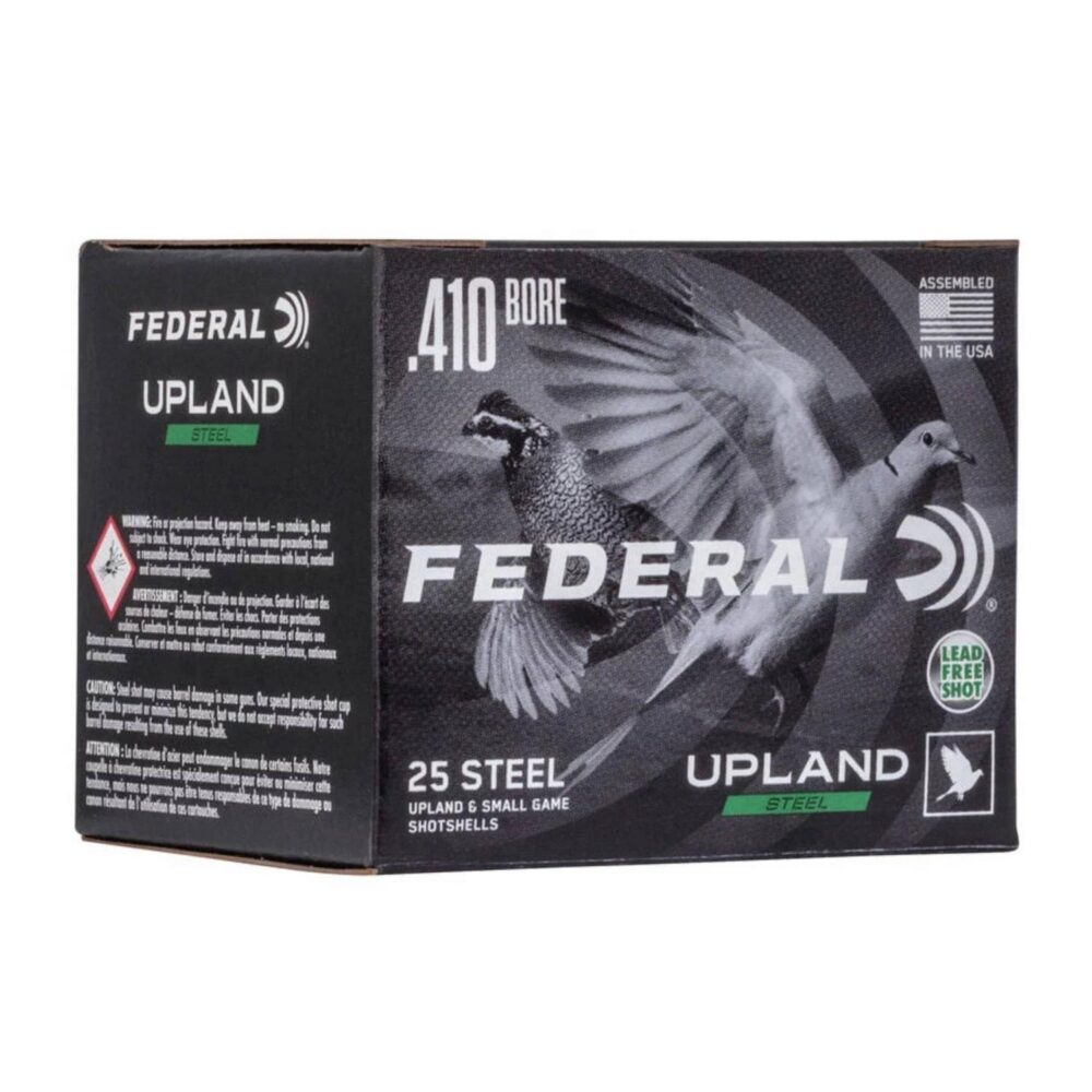 Cartouche Federal Upland Steel 410 3 po 3/8 oz #6 Paquet de 25