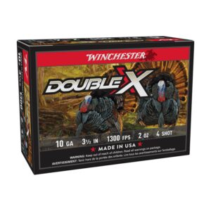 Cartouche Winchester Double X 10 ga 3.5 po 2 oz No 4 10 par boîte