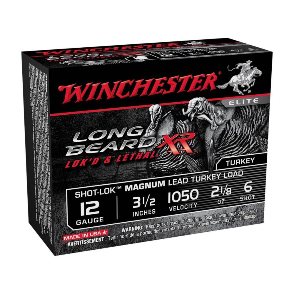 Cartouche Winchester Long Beard XR 12 Gauge 3 1/2 po 2 1/8 oz #6 Boîte de 10