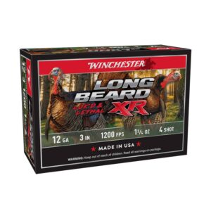 Cartouche Winchester Long Beard XR 12 ga 3-1/2 po 2 oz #4 10 par boîte