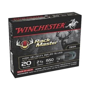 Cartouche Winchester Rack Master 20GA 5 par boîte