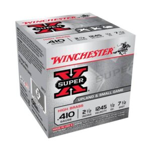 Cartouche Winchester Super-X Calibre 410 2-1/2 po #7.5 Boîte de 25