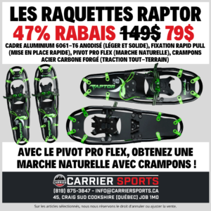 LES RAQUETTES RAPTOR