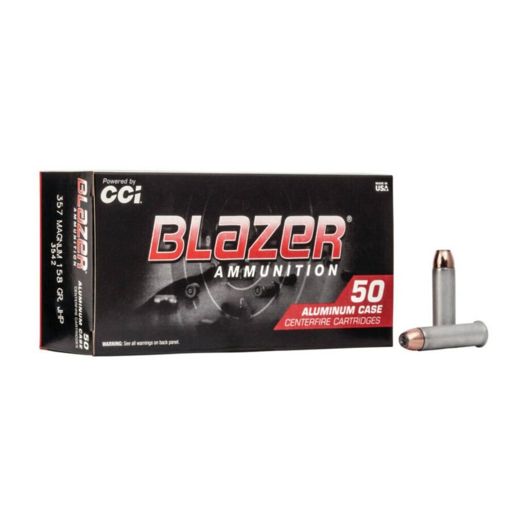 Munition 357 Mag 158 gr JHP 50 par boîte