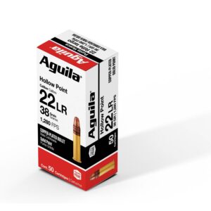 Munition Aguila 22LR HV HP 38 GR 500 par boîte