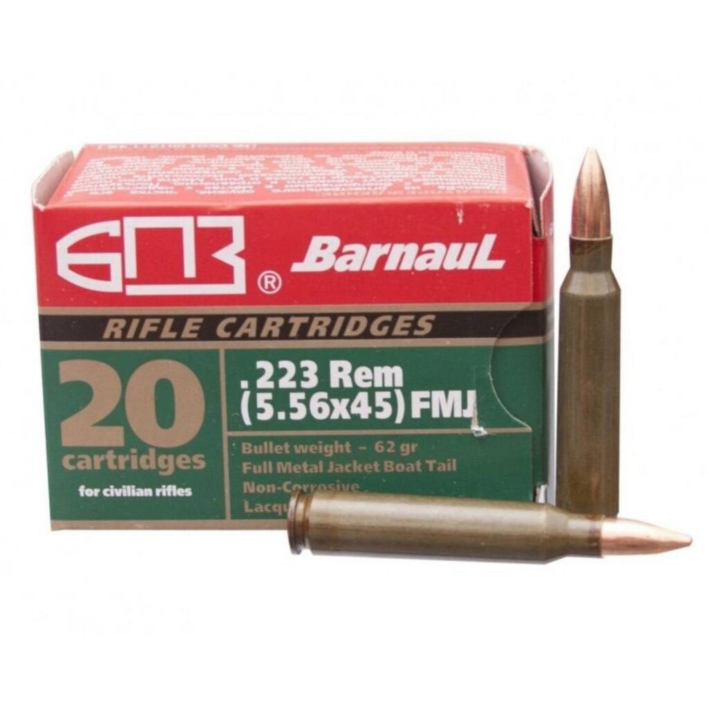 Munition Barnaul .223 Rem 62 gr SP 20 par boîte