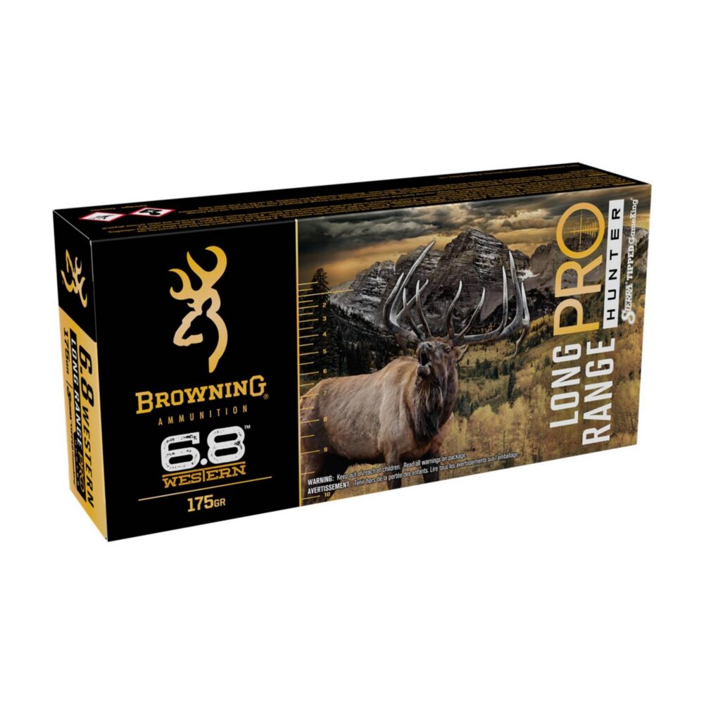 Munition Browning 6.8 Western 175 gr Sierra Tipped GameKing Long Range Pro Hunter 20 par boîte