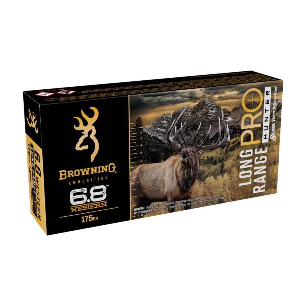 Munition Browning 6.8 Western 175 gr Sierra Tipped GameKing Long Range Pro Hunter 20 par boîte