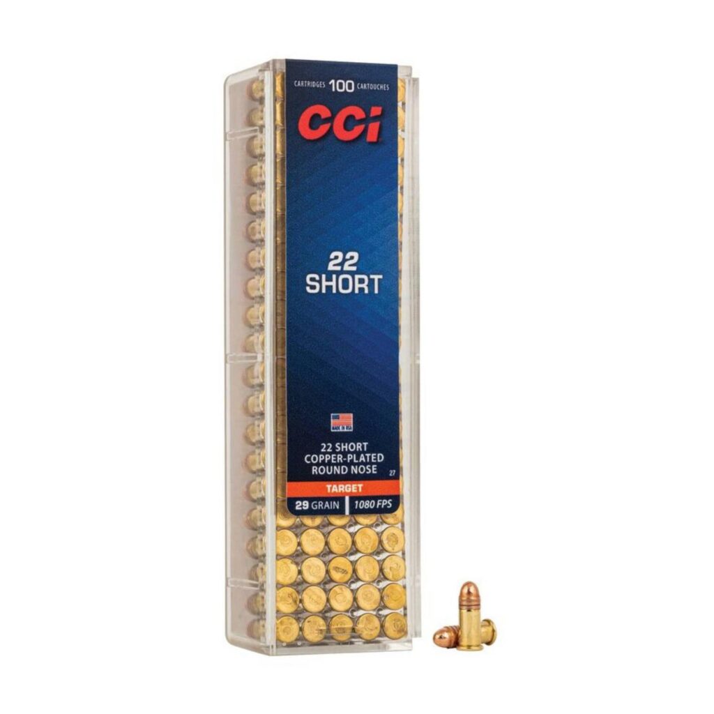 Munition CCI 22 Short 29 gr 100 par boîte