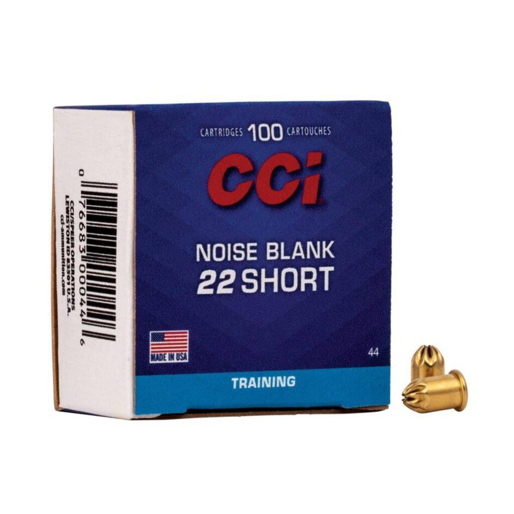 Munition CCI 22 Short Noise Blank 100 par boîte