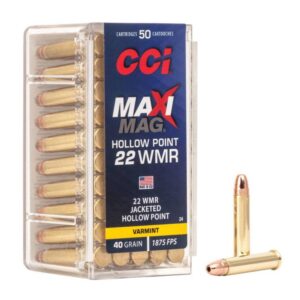 Munition CCI 22 Win Mag Maxi-Mag HP 40 GR 50 par boîte