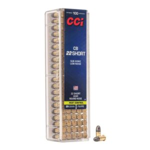 Munition CCI CB Short 22LR 29gr 710fps 100 par boîte