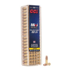 Munition CCI Mini-Mag .22 LR 36 gr HP 300 par boîte