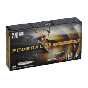 Munition Federal .270 Win Trophy Bonded Tip 140 gr 20 par boîte