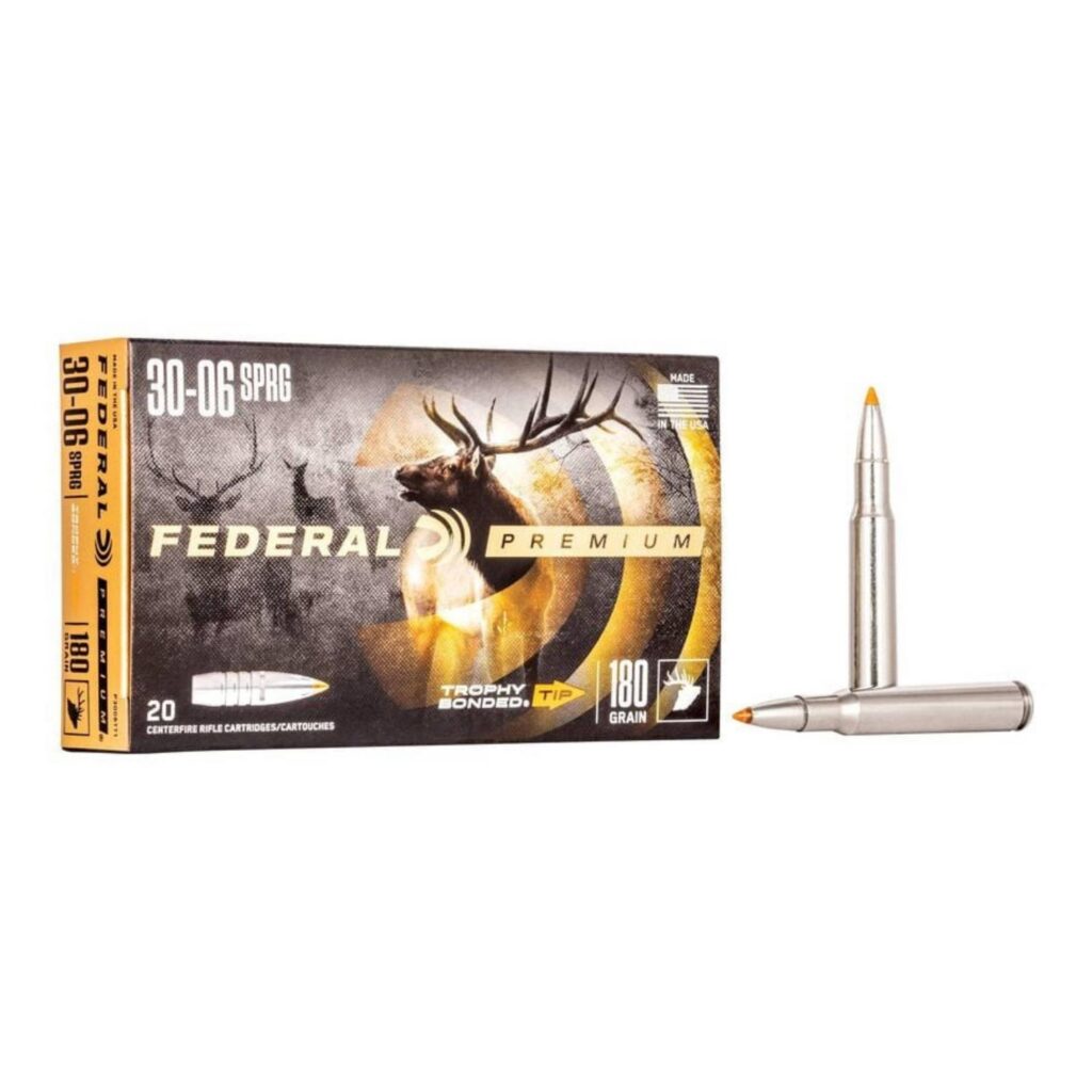 Munition Federal 30-06 Springfield Trophy Bonded Tip 180 gr 20 par boîte