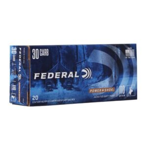 Munition Federal 30 Carbine 110gr Hi-Shok Soft Point Round Nose 50 par boîte