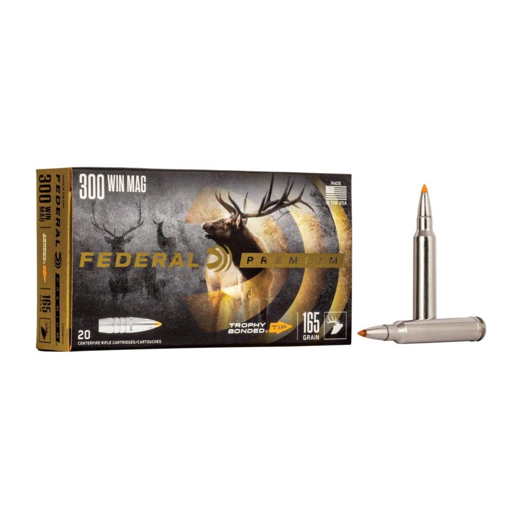 Munition Federal 300 Win Mag 165 gr Trophy Bonded Tip 20 par boîte
