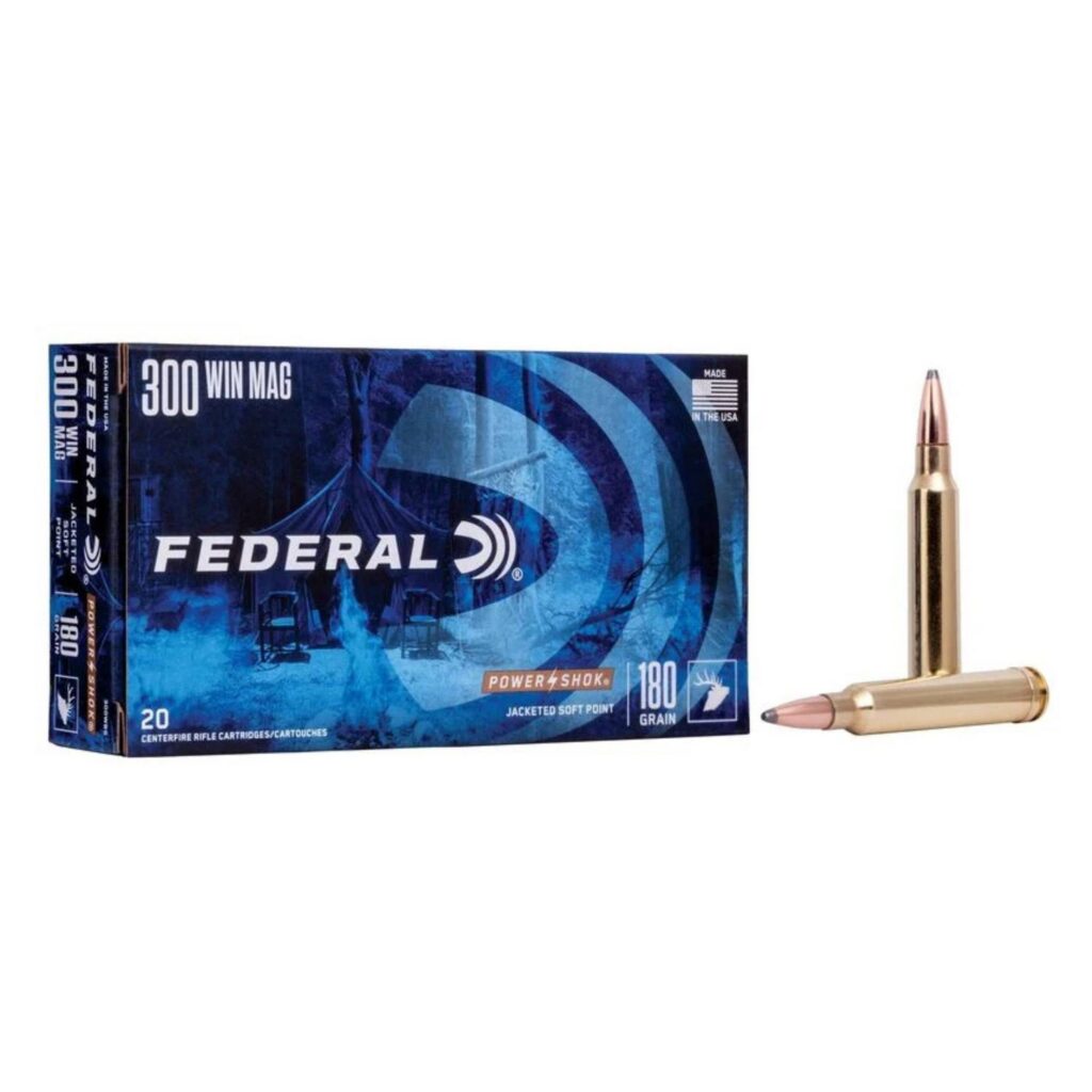 Munition Federal 300 Win Mag 180 gr Power-Shok 20 par boîte