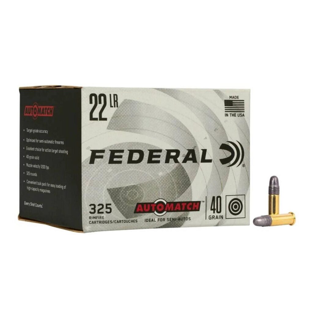 Munition Federal AutoMatch 22LR 40gr 325 par boîte