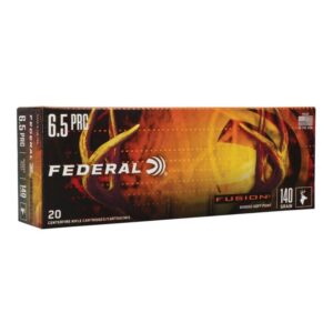 Munition Federal Fusion 6.5 PRC 140 gr Pointe Molle Soudée 20 par boîte