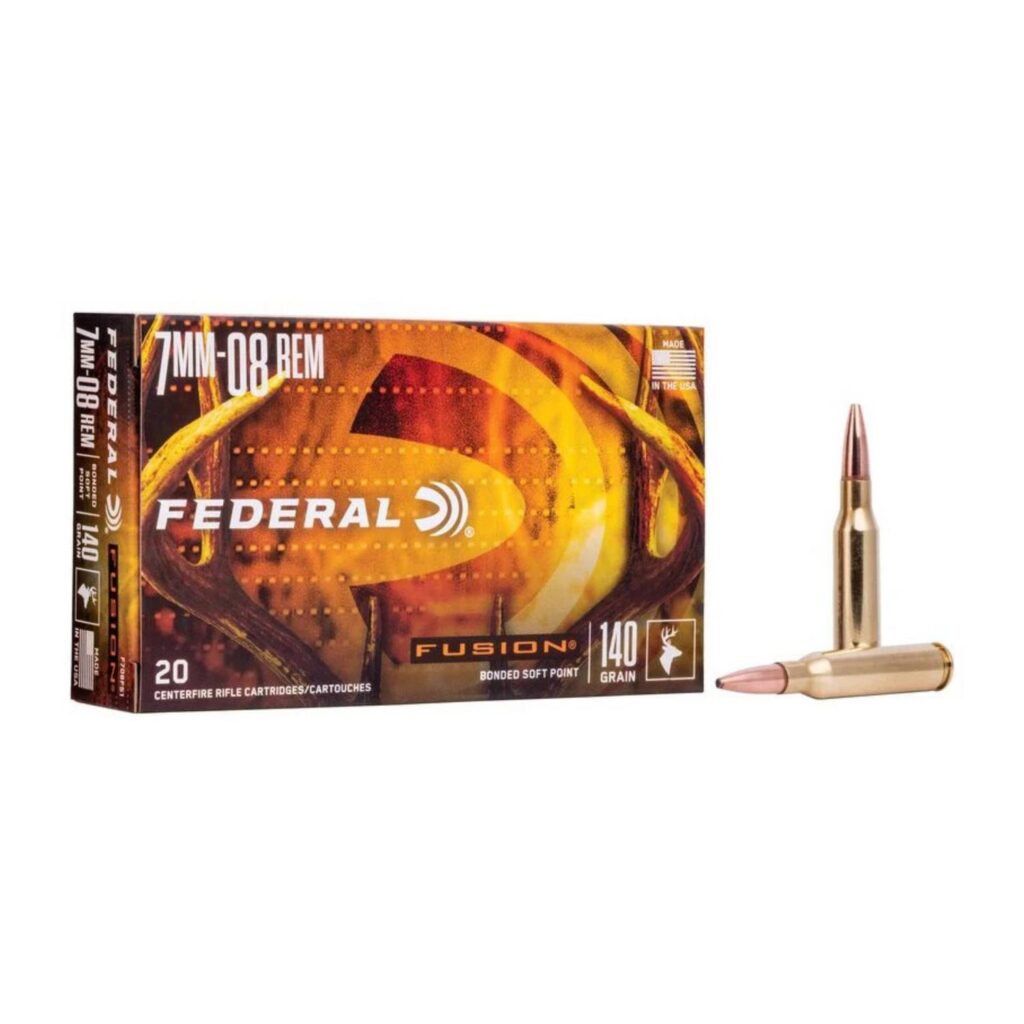 Munition Federal Fusion 7mm-08 Rem 140 gr 20 par boîte