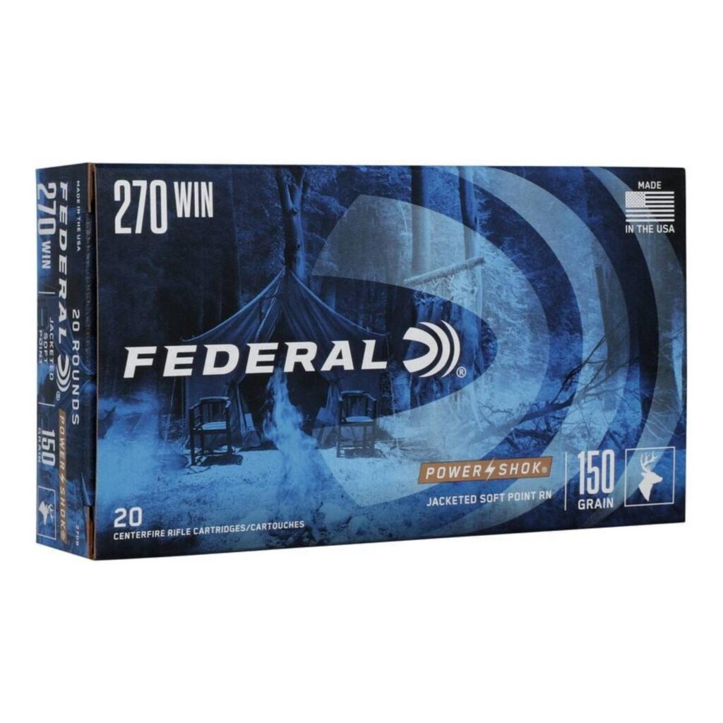 Munition Federal Power Shok .270 Win 150 gr SP 20 par boîte